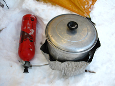 MSR White Gas Stove at Camp 2.