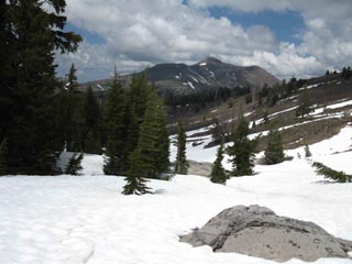 Looking North from Southbound route up to Round Top Lake via Winnemuca Lake