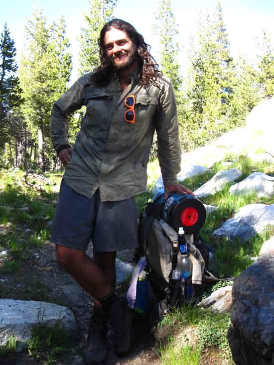 Jazzus hiking the Pacific Crest Trail during 2016.