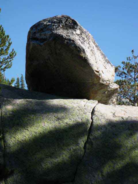 Tilden Canyon Creek granite boulder.