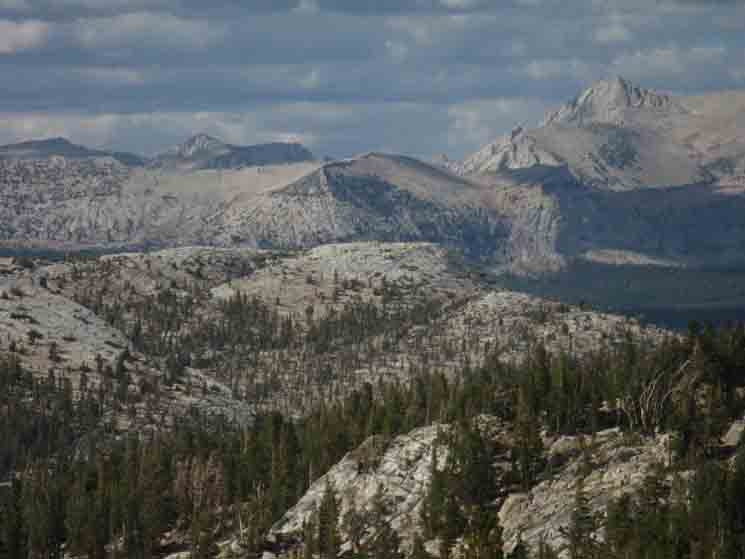 Virginia and Sheep Peaks in the North Yosemite Backcountry with Mount Conness marking its Eastern boundary.