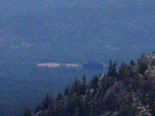 Harveys Casino at Stateline South Lake Tahoe from the Tahoe Yosemite trail in Meiss Country