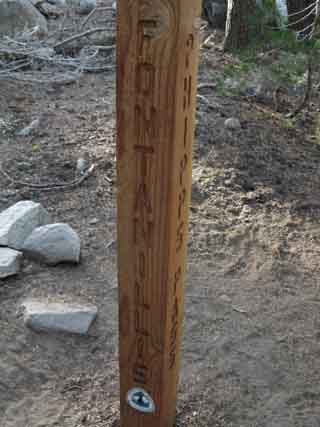 2nd trail junction south of Middle Velma Lake