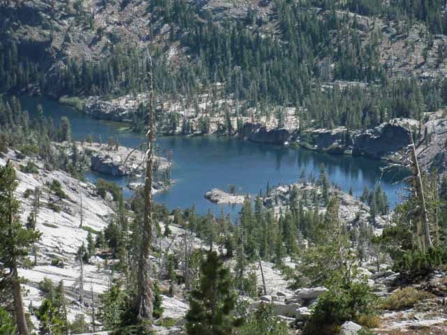 Lower Velma Lake from the South side of Phipps Pass.