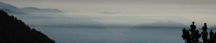 Morning Mists off Eastern Flank of Carson Range, West Walker Drainage