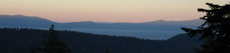 Lake Tahoe Sunset.