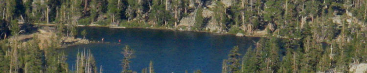 Dardanelles Lake from Tahoe Rim near Showers Lake.