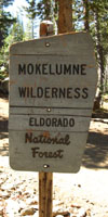 Mokelumne Wilderness in El Dorado, for a minute, at the Carson Pass