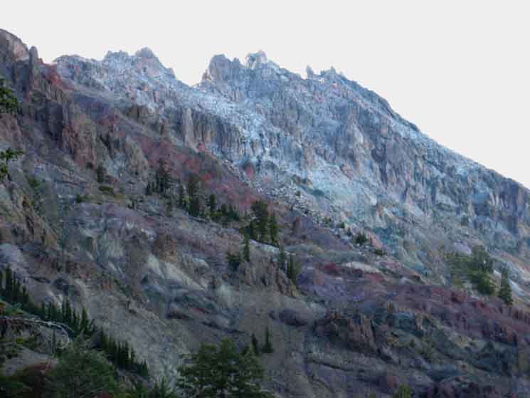 Razor backed ridge off Reynolds Peak