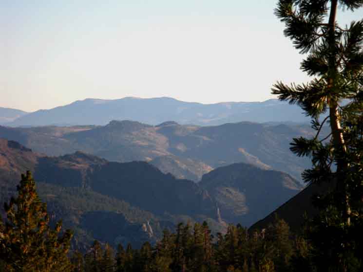 The Eastern Sierra Nevada flank from Ebbetts Peak.