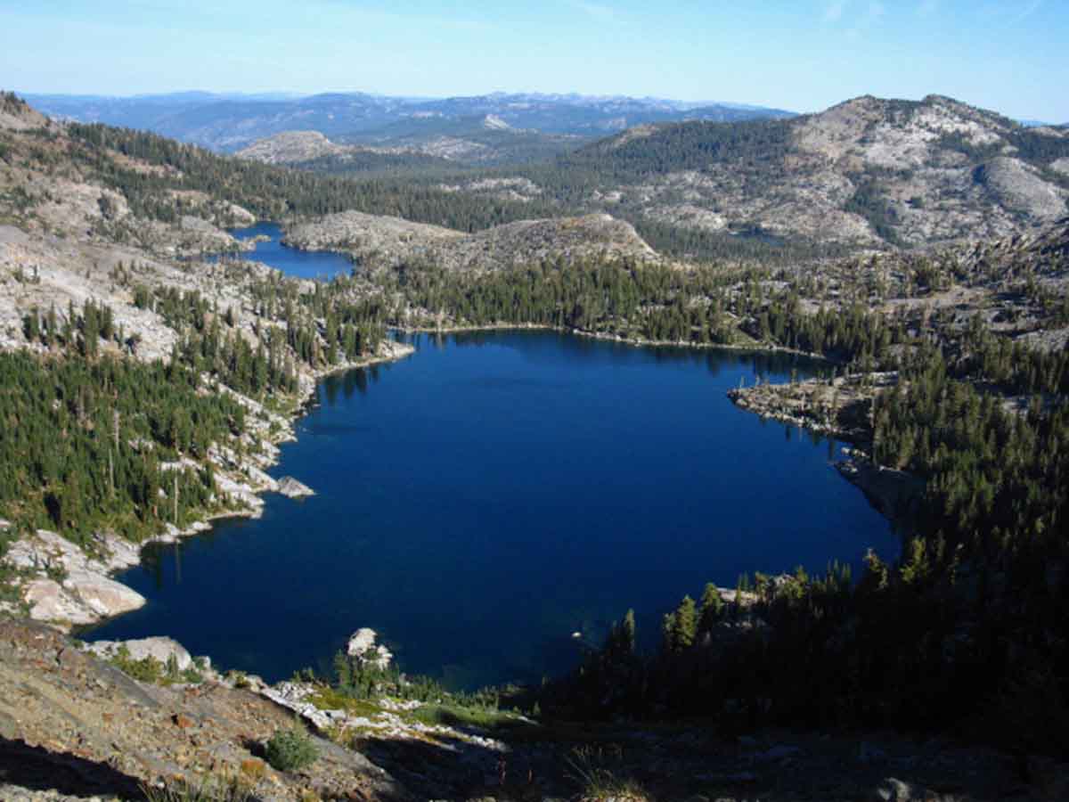 Dicks and Fontanellis Lakes in the North Desolation Wilderness.