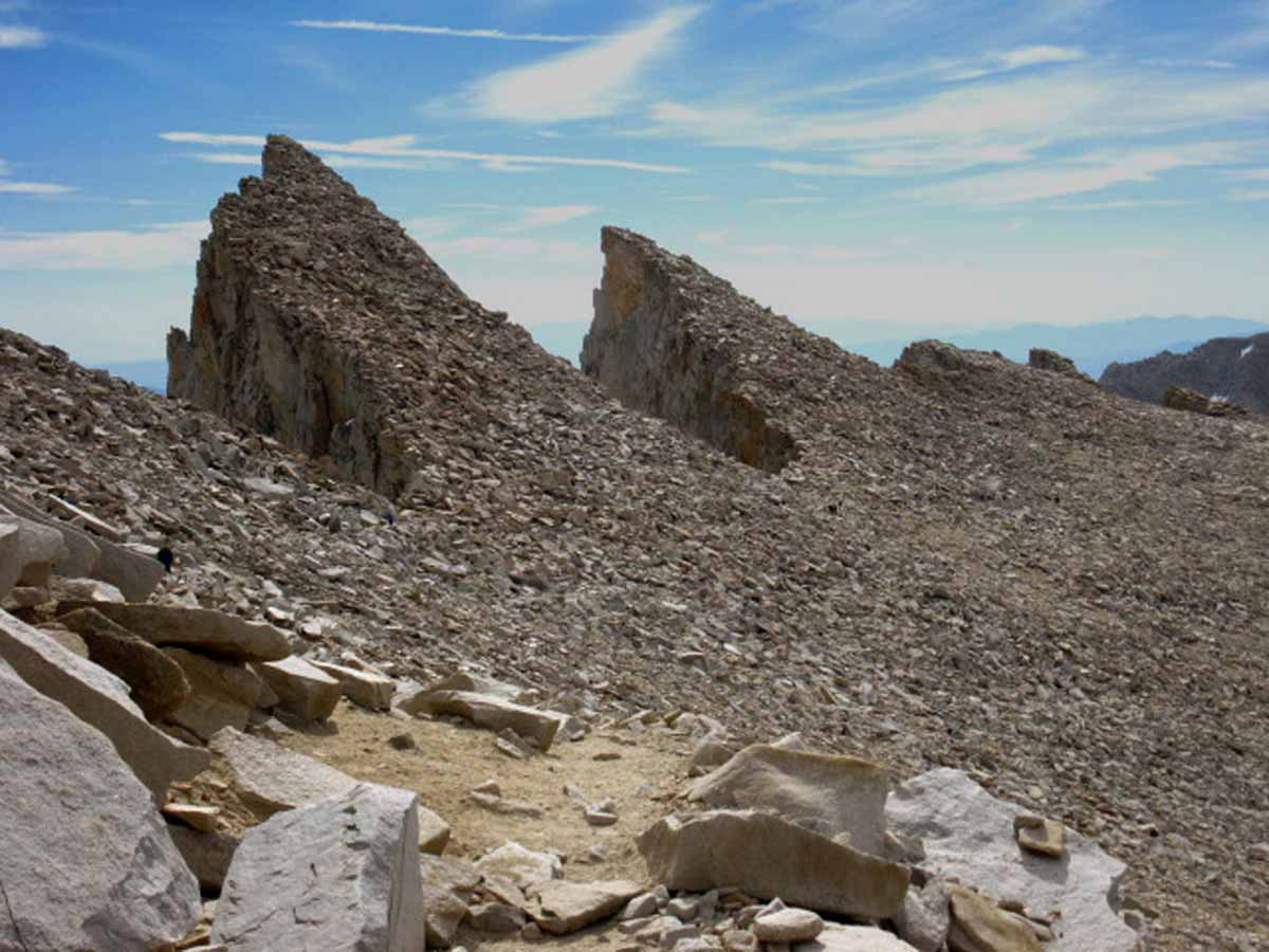Iconic sawtooth ridge feature on Mount Whitney.