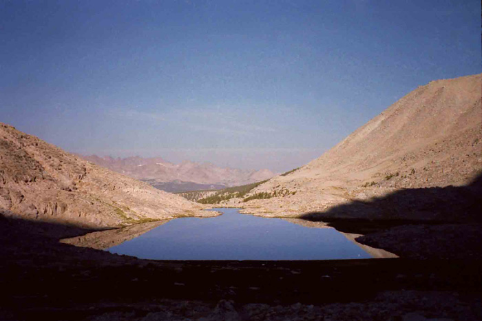 Guitar Lake, John Muir Trail, with the great Western Divide in the Background