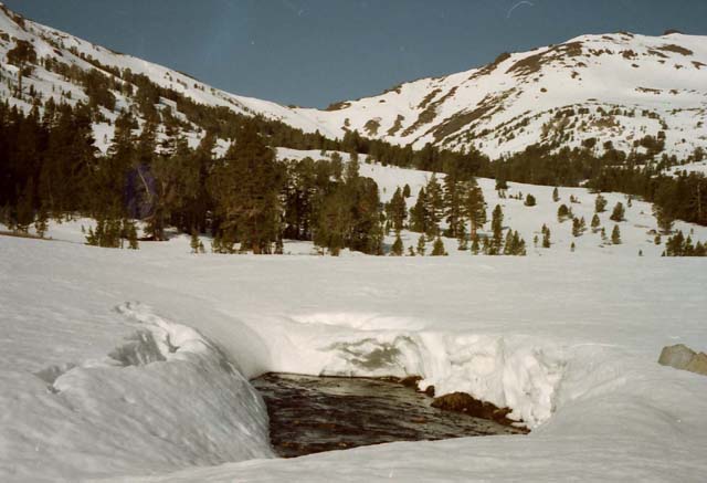 Headwaters Bowl, East Carson River, early Spring.