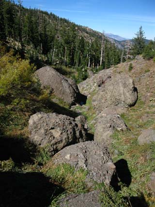 Noble Canyon composite boulders.