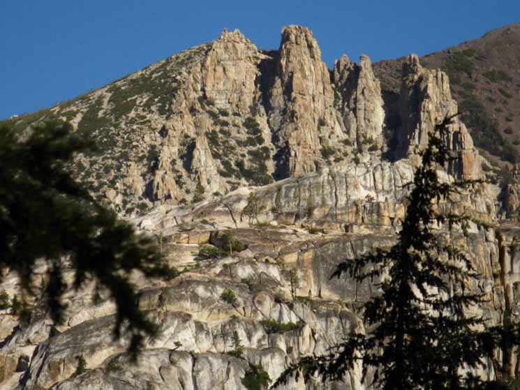 Majestic East Carson River granite formations.