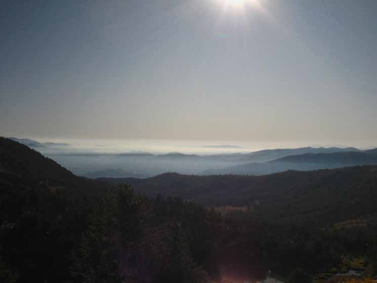 East Sierra Nevada Mists over Pickle and Leavitt Meadows.