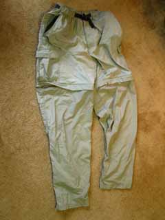Zip to Shorts Nylon Pants. Summer Base Layer