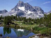 The best backpacking map of the John Muir Trail from Tuolumne Meadows to Reds Meadow.
