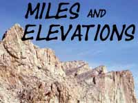 The best High Sierra backpacking trail miles and elevations information.