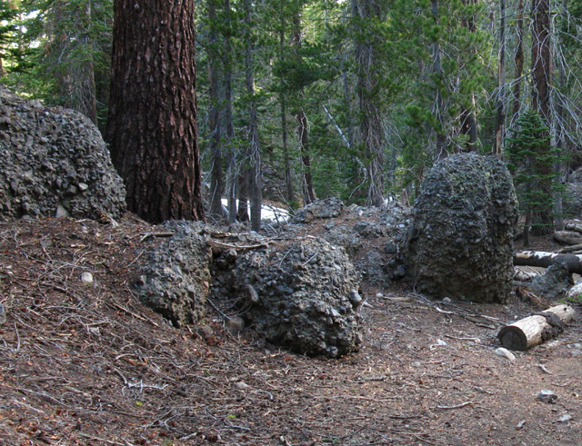 Composite Boulders high up the South Upper Truckee River.