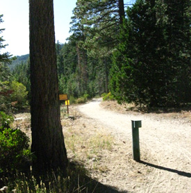 Desolation Wilderness, Tahoe to Yosemite Trail Head at Meeks Bay.