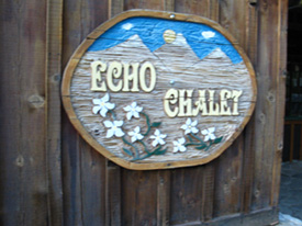 Echo Lake Chalet Sign