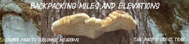 Banner: Miles and Elevations Sonora Pass to Tuolumne Meadows