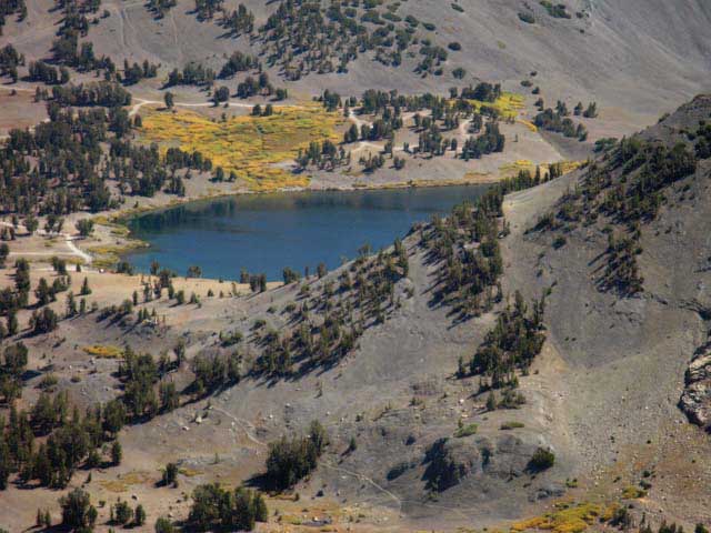 Leavitt Lake from the Pacific Crest Trail.