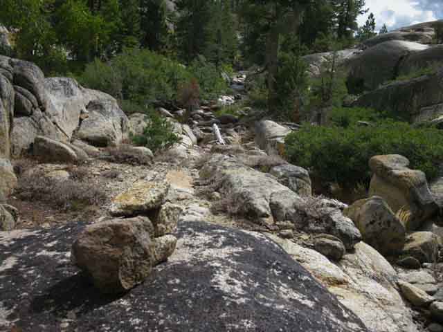 Granite maze along Summit City Creek.