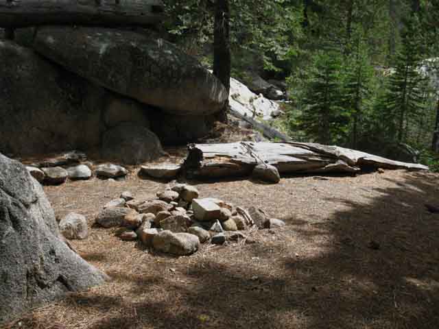 Second campsite South of Horse Canyon trail junction.