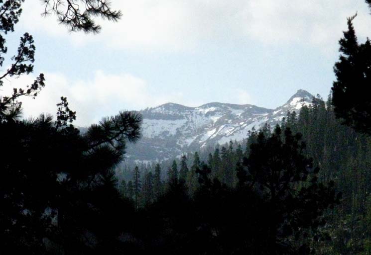View of the mountains south side of the Clarks Fork.
