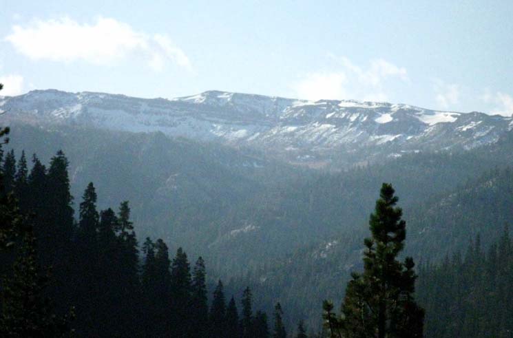 View of the mountains South side of upper Clarks Fork.