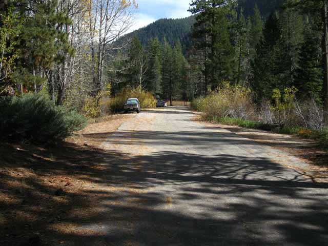 End of Clarks Fork of the Stanislaus Road.