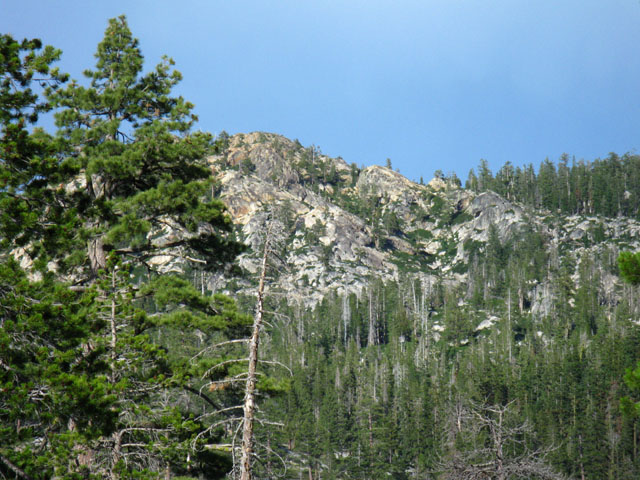 Granite rising towards the Sierra Crest above North Stanislaus River.