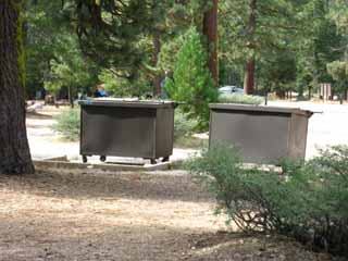Backpacker Resources at Sand Flat: Garbage Cans!