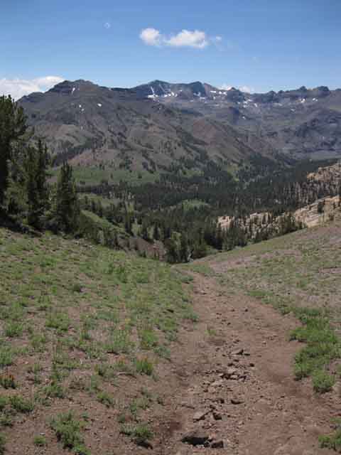 Trailhead to the South of the gap.