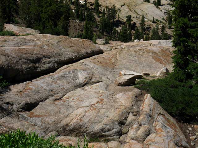 Emigrant Wilderness rock shape and color.