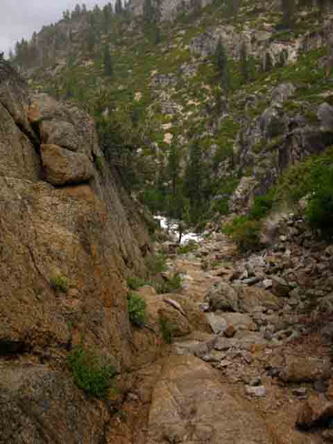 Rocky Chute above the upper Summit Creek Bridge, Emigrant Wilderness.