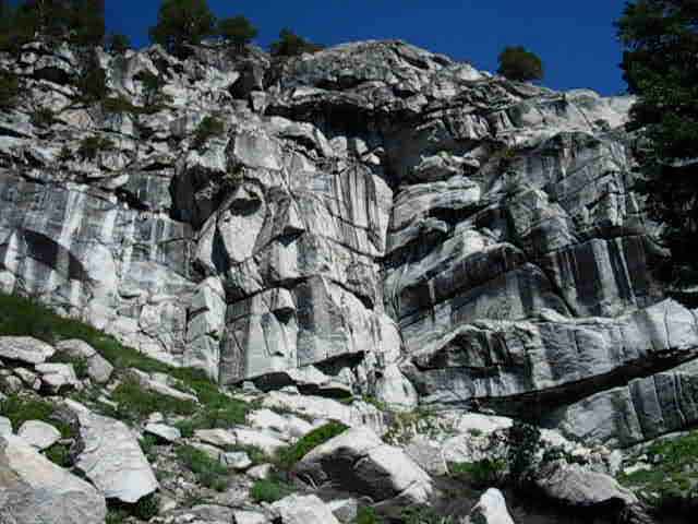 Saucer Meadow granite formation.