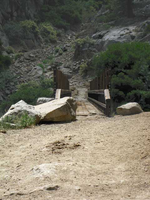 Second footbridge on Summit Creek South of Kennedy Meadows.