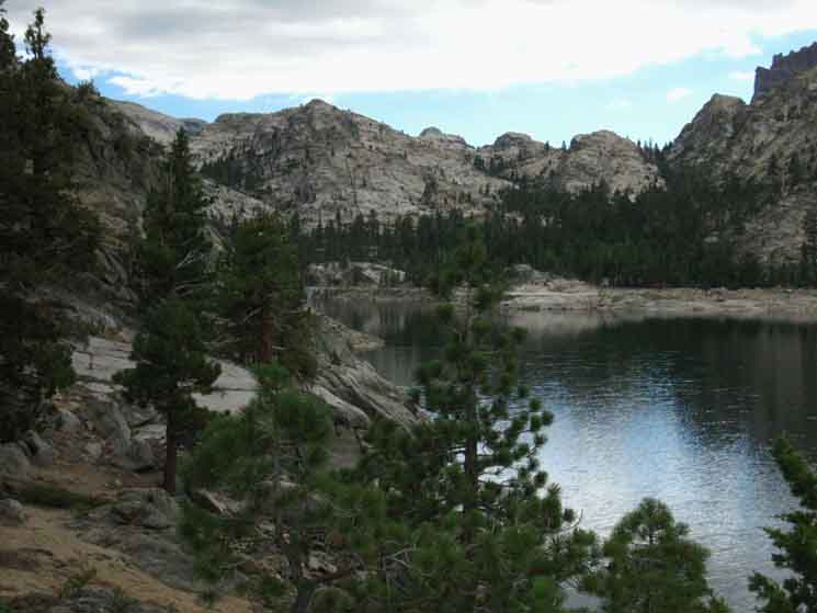 South shore of Relief Reservoir.