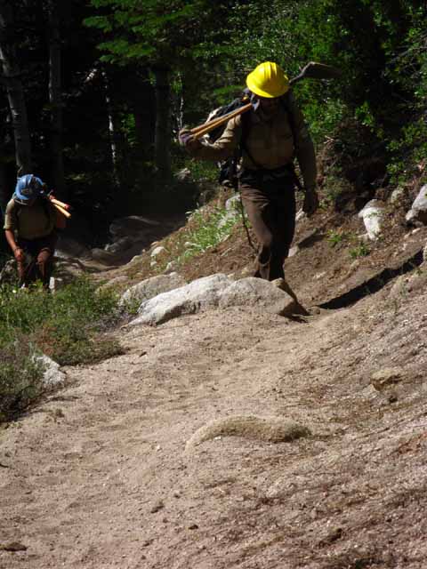 Trail crew are the strongest hikers.