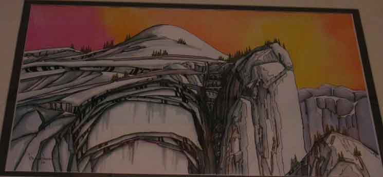 A second piece of Ansel's High Sierra Art on display at Tuolumne Meadows.