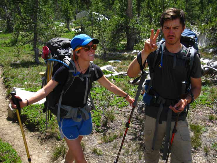 Tom and Anette have great trail attitude and style.
