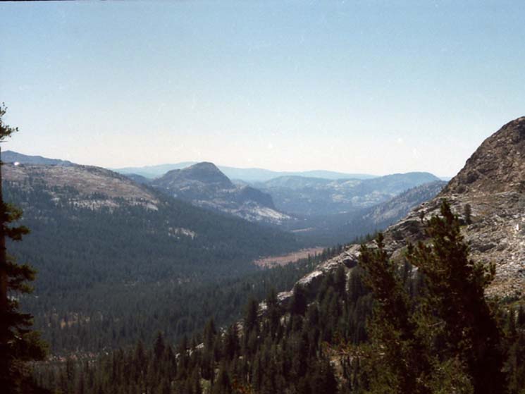 Looking down Jack Main Canyon from above Bond Pass.