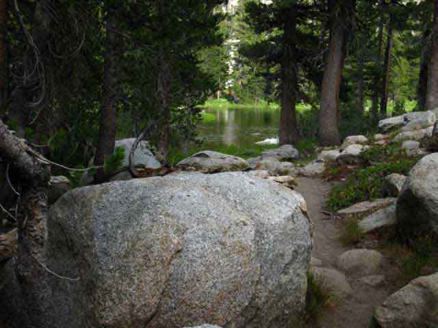 Western large pond on Bailey Ridge, Yosemite.
