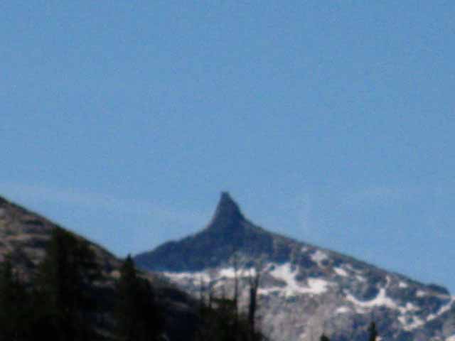 Cockscomb Peak in the Cathedral Range to our South.