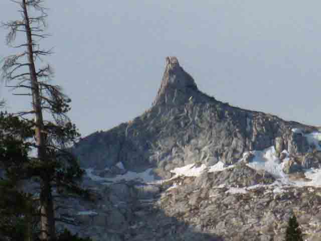 Cockscomb Peak from lower Tuolumne Meadows.