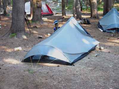 Tents in Glen Aulin Backpacker's Camp.
